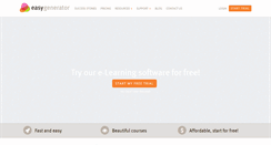 Desktop Screenshot of easygenerator.com